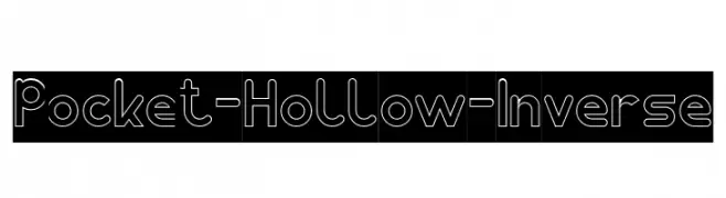Pocket-Hollow-Inverse  les polices de caractères gratuit tlcharger