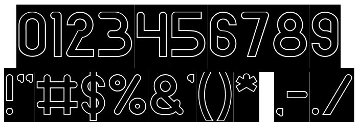 Pocket-Hollow-Inverse Font OTHER CHARS