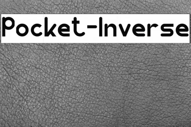 Pocket-Inverse Font examples