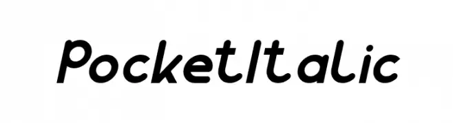Pocket Italic  les polices de caractères gratuit tlcharger