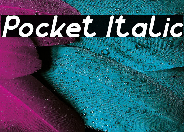 Pocket Italic Example 2