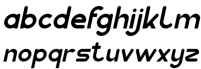 Pocket Italic Font LOWERCASE