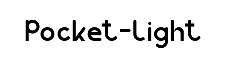 Pocket-Light  Скачать бесплатные шрифты