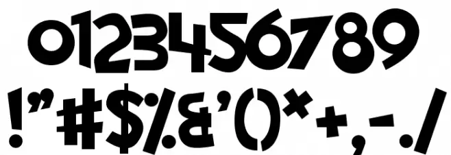 Pocket Monk Font OTHER CHARS