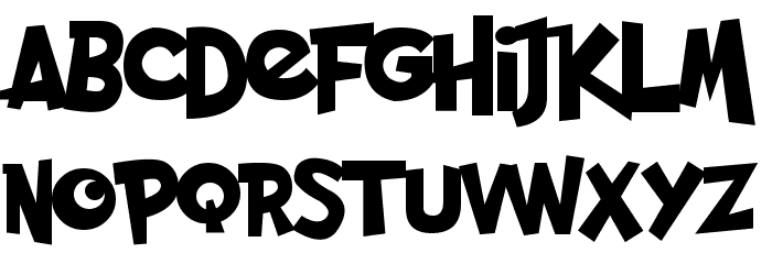 Pocket Monk Font LOWERCASE