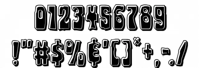 Pocket Monster Bevel Font OTHER CHARS