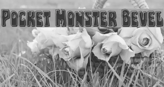 Pocket Monster Bevel Font examples