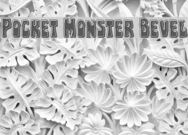 Pocket Monster Bevel Font examples