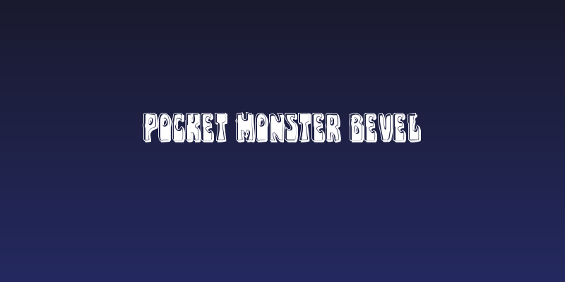 Pocket Monster Bevel Social Header