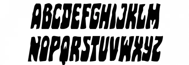 Pocket Monster Condensed Italic Шрифта ВЕРХНИЙ