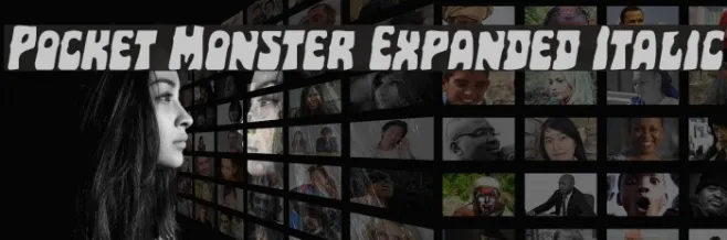 Pocket Monster Expanded Italic Example 1