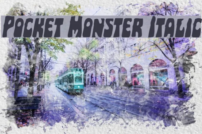 Pocket Monster Italic Example 3