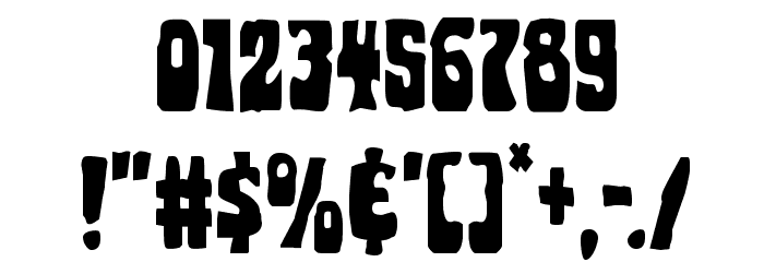 Pocket Monster Leaning Font OTHER CHARS