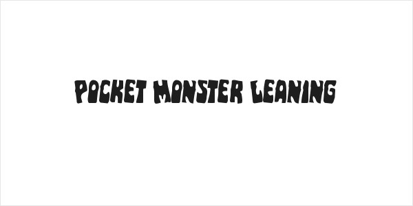 Pocket Monster Leaning Logo