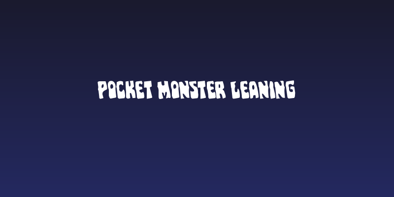 Pocket Monster Leaning Social Header