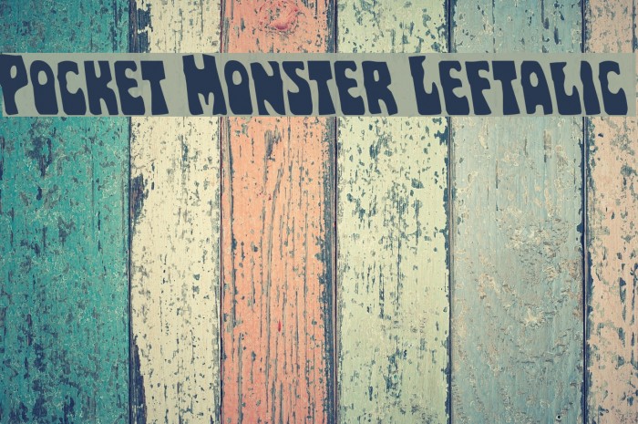Pocket Monster Leftalic Polices examples