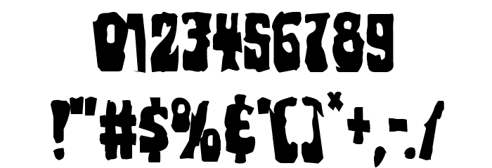Pocket Monster Mangled Font OTHER CHARS