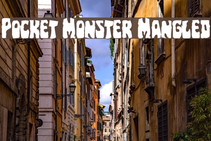 Pocket Monster Mangled Font examples
