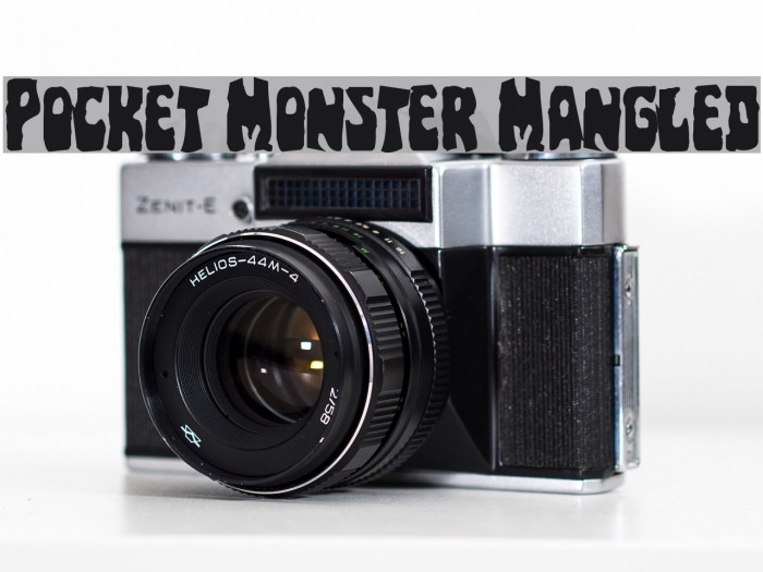 Pocket Monster Mangled Font examples