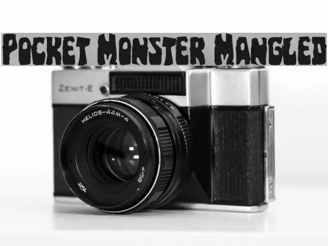 Pocket Monster Mangled Fonte examples