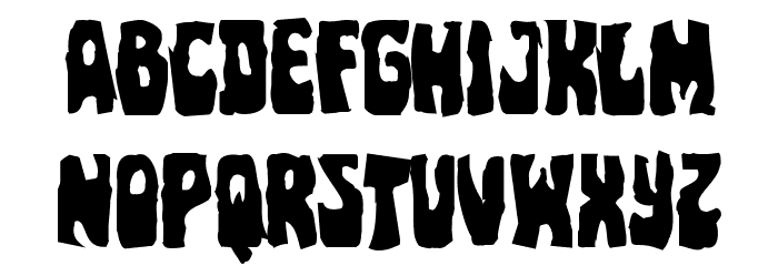 Pocket Monster Mangled Font LOWERCASE