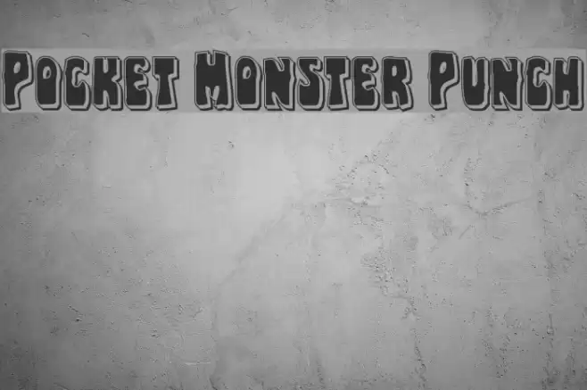 Pocket Monster Punch Font examples