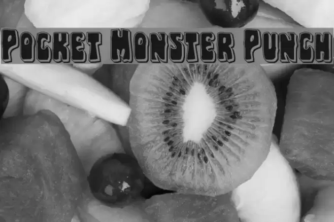 Pocket Monster Punch Font examples