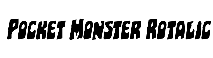Pocket Monster Rotalic Font