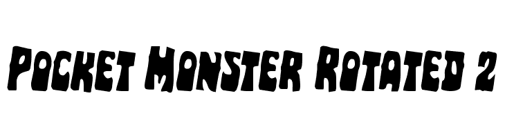 Pocket Monster Rotated 2  Fuentes Gratis Descargar