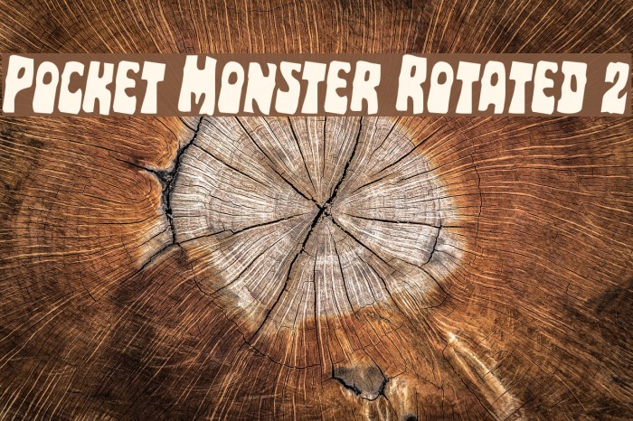 Pocket Monster Rotated 2 Font examples