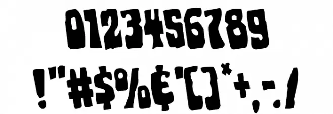 Pocket Monster Rotated Font OTHER CHARS