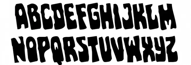 Pocket Monster Rotated Шрифта ВЕРХНИЙ