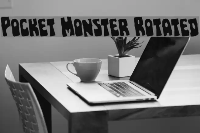 Pocket Monster Rotated Font examples