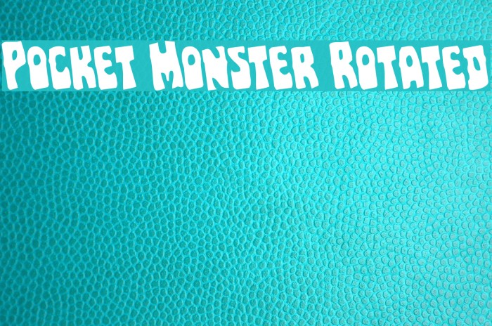Pocket Monster Rotated Example 3