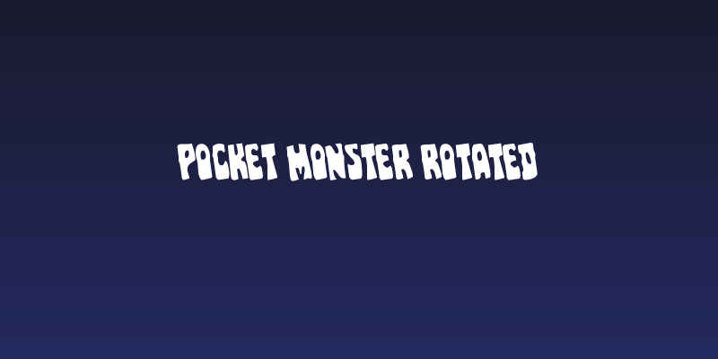 Pocket Monster Rotated Social Header