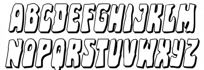 Pocket Monster Shadow Italic Шрифта ВЕРХНИЙ