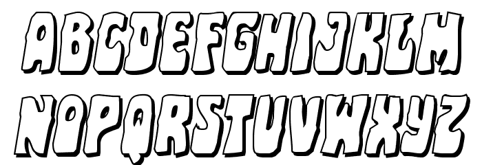 Pocket Monster Shadow Italic Polices MINUSCULES