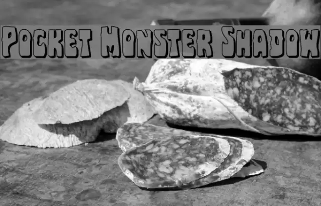 Pocket Monster Shadow Font examples