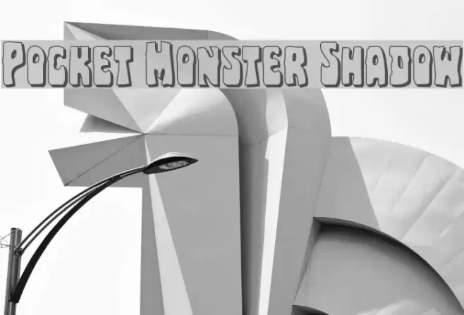 Pocket Monster Shadow Font examples
