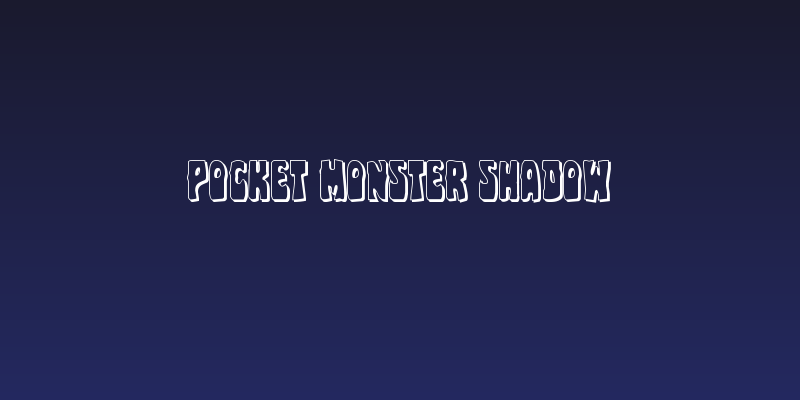 Pocket Monster Shadow Social Header