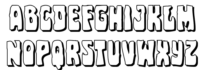 Pocket Monster Shadow Font LOWERCASE