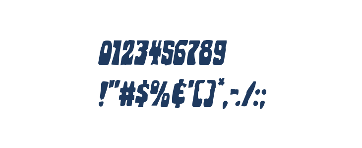 Pocket Monster Staggered Italic Other Characters