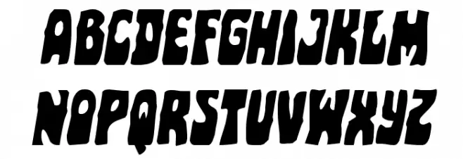 Pocket Monster Staggered Italic Шрифта ВЕРХНИЙ