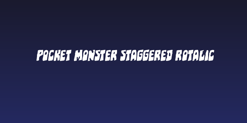 Pocket Monster Staggered Rotalic Social Header