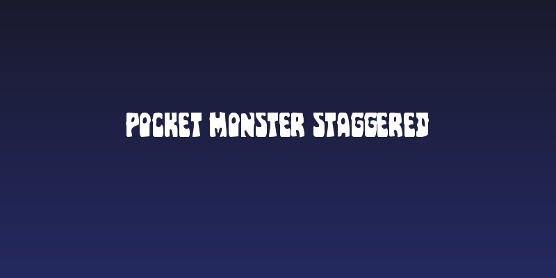 Pocket Monster Staggered Social Header