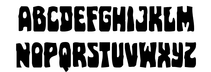 Pocket Monster Staggered Font LOWERCASE