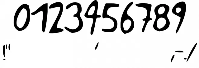 Pocket Monster Font OTHER CHARS