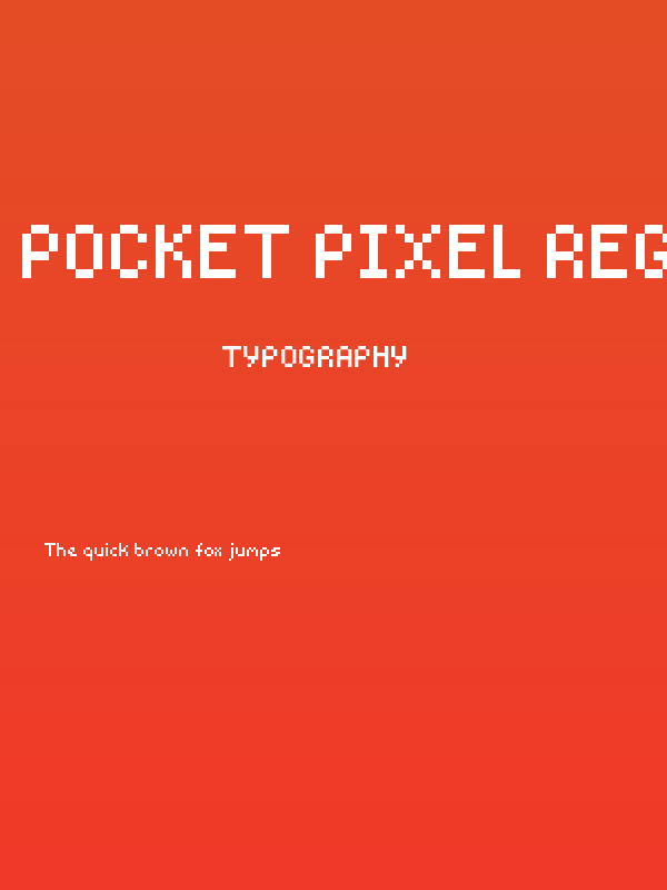 Pocket Pixel Regular Poster