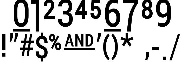 Pocket Thrilled FP Font OTHER CHARS