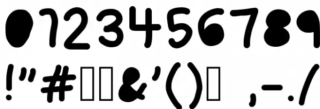 Pocket Font OTHER CHARS